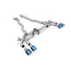 Výfukové systémy Milltek GPF-back exhaust for BMW M5 (F90) 4.4l Twin Turbo (GPF) 2020-2021 - Quad burnt/blue titanium tips | race-shop.cz