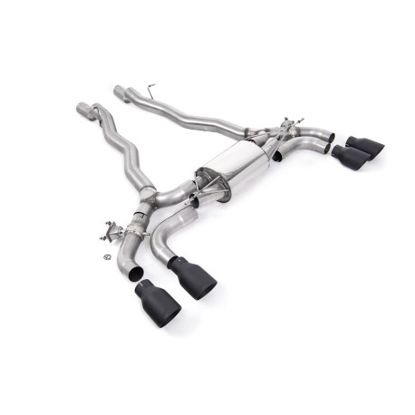Výfukové systémy Milltek GPF-back exhaust for BMW M5 (F90) 4.4l Twin Turbo (GPF) 2020-2021 - Quad Cerakote black tips | race-shop.cz