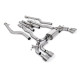 Výfukové systémy Milltek Cat-back exhaust for BMW M5 (F90) 4.4l Twin Turbo LCI (GPF) 2021+ - Quad brushed titanium tips | race-shop.cz