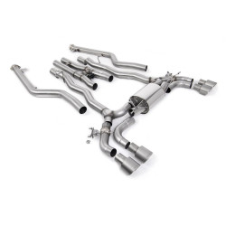 Milltek Cat-back exhaust for BMW M5 (F90) 4.4l Twin Turbo LCI (GPF) 2021+ - Quad brushed titanium tips