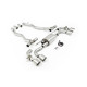 Milltek Axle-back exhaust for BMW M5 (G90/G99) 4.4l Twin Turbo Hybrid (non-GPF) 2025+ - Brushed titanium tips