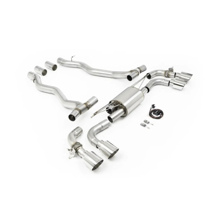 VÝFUKOVÉ SYSTÉMY Milltek Milltek Axle-back exhaust for BMW M5 (G90/G99) 4.4l Twin Turbo Hybrid (non-GPF) 2025+ - Polished tips | race-shop.cz