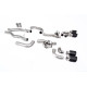 Milltek GPF-back exhaust valved for BMW M8 (F93) 4.4l V8 Twin Turbo Gran Coupe LCI (GPF) 2021+ - Carbon tips