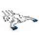 Výfukové systémy Milltek Cat-back exhaust resonated for BMW X3 X3M/X3M Comp 3.0 (G01) (non-GPF) 2022+ - Burnt/blue titanium tips | race-shop.cz