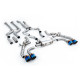 Milltek Downpipe-back exhaust for BMW X4 X4M/X4M Comp 3.0 (G02) (GPF) 2022+ - Burnt/blue titanium tips