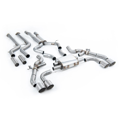 Výfukové systémy Milltek Downpipe-back exhaust for BMW X4 X4M/X4M Comp 3.0 (G02) (GPF) 2022+ - Titanium tips | race-shop.cz