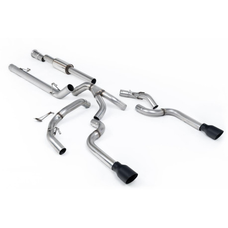 Výfukové systémy Milltek Cat-back exhaust (louder) for Ford F150 SuperCrew 5.0 V8 (non-GPF) 2021+ - Dual Cerakote black tips | race-shop.cz