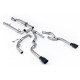 Milltek Cat-back exhaust resonated for Ford F150 SuperCrew 5.0 V8 (non-GPF) 2021+ - Dual Cerakote black tips