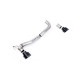 Milltek Maxton Designs Dual Outlet Upgrade Kit for Ford Fiesta Mk8 & Mk8.5 ST EcoBoost (non-GPF) 2020+ - Black tips