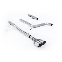 Milltek GPF-back exhaust (louder) twin polished tips for Ford Fiesta Mk8 1.0T EcoBoost ST-Line 3 & 5 Door (GPF) 2020+