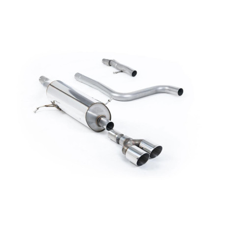 Výfukové systémy Milltek GPF-back exhaust resonated twin polished tips for Ford Fiesta Mk8 1.0T EcoBoost ST-Line 3 & 5 Door (GPF) 2020+ | race-shop.cz