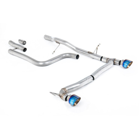 Výfukové systémy Milltek GPF-back exhaust (louder) burnt/blue titanium tips for Ford Fiesta Mk8 1.0T EcoBoost ST-Line 3 & 5 Door (GPF) 2020+ | race-shop.cz