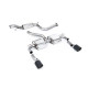 Milltek Cat-back exhaust (quieter) for Ford Focus MK2 RS 2.5T 305PS (non-GPF) 2009-2010 - Carbon tips