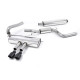 Milltek Cat-back exhaust (quieter) for Ford Focus Mk3 ST Estate/Sedan/Limousine (non-GPF) 2012-2018 - Cerakote black tips