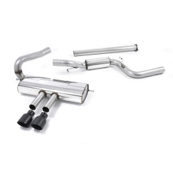 Milltek Cat-back exhaust non-resonated for Ford Focus Mk3 ST Estate/Sedan/Limousine (non-GPF) 2012-2018 - Black tips