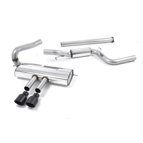 Výfukové systémy Milltek Cat-back exhaust non-resonated for Ford Focus Mk3 ST Estate/Sedan/Limousine (non-GPF) 2012-2018 - Black tips | race-shop.cz
