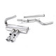 Milltek Cat-back exhaust non-resonated for Ford Focus Mk3 ST Estate/Sedan/Limousine (non-GPF) 2012-2018 - Polished tips