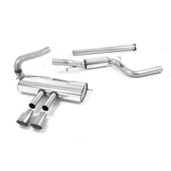Milltek Cat-back exhaust non-resonated for Ford Focus Mk3 ST Estate/Sedan/Limousine (non-GPF) 2012-2018 - Titanium tips