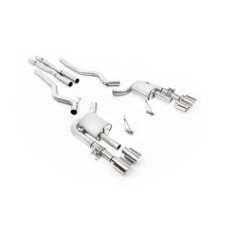 Výfukové systémy Milltek Cat-back valved for Ford Mustang Shelby GT500 V8 Supercharged S550 (non-GPF) 2020-2023 - Polished tips | race-shop.cz
