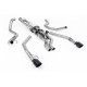Milltek Cat-back exhaust valved for Ford Ranger Raptor Ranger 3.0 V6 Twin Turbo (non-GPF) 2023+ - Cerakote black tips