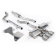Milltek Cat-back part-resonated valved for Honda Civic Type R i-VTEC (FL5) (non-GPF) 2022+ - Brushed titanium GT-115 tips