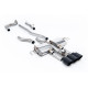 Milltek Cat-back exhaust (loudest) for Acura Integra Type S 2.0 Turbo 320hp (DE5) (non-GPF) 2023+ - Cerakote black tips