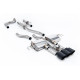 Milltek Cat-back exhaust resonated for Acura Integra Type S 2.0 Turbo 320hp (DE5) (non-GPF) 2023+ - Cerakote black tips