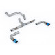 Milltek GPF-back exhaust non-resonated for INEOS Grenadier B58 3.0 I6 Turbo Petrol (non-GPF) 2023+ - Burnt/blue titanium tips