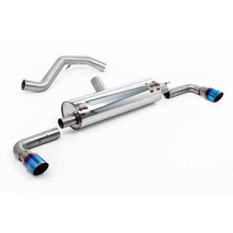 Výfukové systémy Milltek GPF-back exhaust resonated for INEOS Grenadier B58 3.0 I6 Turbo Petrol (non-GPF) 2023+ - Burnt/blue titanium tips | race-shop.cz