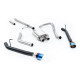 Milltek Cat-back exhaust for Jeep Gladiator 3.6 V6 (non-GPF) 2020+ - Burnt/blue titanium tips