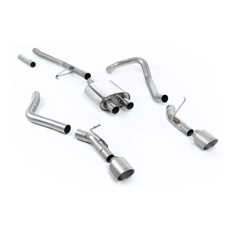 Výfukové systémy Milltek Cat-back exhaust for Jeep Gladiator 3.6 V6 (non-GPF, side exit) 2020+ - Brushed titanium tips | race-shop.cz