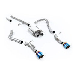 Milltek Cat-back exhaust for Jeep Gladiator 3.6 V6 (non-GPF, side exit) 2020+ - Burnt/blue titanium tips