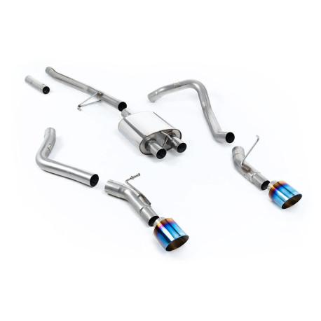 Výfukové systémy Milltek Cat-back exhaust for Jeep Gladiator 3.6 V6 (non-GPF, side exit) 2020+ - Burnt/blue titanium tips | race-shop.cz