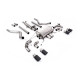 Milltek Cat-back exhaust resonated valved for Land Rover Defender 110 V8 425PS & 525PS (non-GPF) 2021+ - Carbon tips