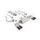 Milltek Cat-back exhaust resonated valved for Land Rover Defender 130 V8 425PS & 500PS (non-GPF) 2023+ - Cerakote black tips