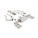 Milltek Cat-back exhaust resonated valved for Land Rover Defender 130 V8 425PS & 500PS (non-GPF) 2023+ - Polished tips