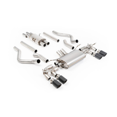 Výfukové systémy Milltek Cat-back exhaust resonated valved for Land Rover Defender 130 V8 425PS & 500PS (non-GPF) 2023+ - Carbon tips | race-shop.cz