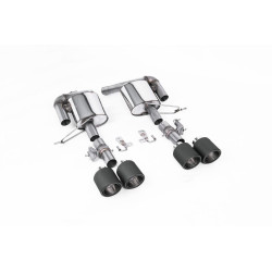 Milltek Rear silencers valved for Range Rover Sport SVR 5.0 V8 Supercharged (non-GPF) 2018-2022 - Carbon tips