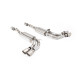 Milltek Cat-back exhaust valved for Mercedes G63 4.0 Bi-Turbo V8 (W465) (non-GPF) 2024+ - Quad brushed titanium tips