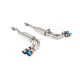 Milltek Cat-back exhaust valved for Mercedes G63 4.0 Bi-Turbo V8 (W465) (non-GPF) 2024+ - Quad burnt/blue titanium tips