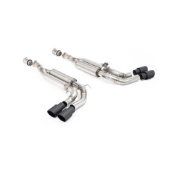 Milltek Cat-back exhaust valved for Mercedes G63 4.0 Bi-Turbo V8 (W465) (non-GPF) 2024+ - Quad Cerakote black tips
