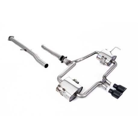 Výfukové systémy Milltek Cat-back exhaust (louder) for Mini Cooper S (R53) (non-GPF) 2002-2006 - Cerakote black tips | race-shop.cz