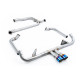 Výfukové systémy Milltek Full system with cat replacement pipe for Porsche Cayman 718 GTS 2.5T (non-GPF) 2016-2020 - Burnt titanium tips | race-shop.cz