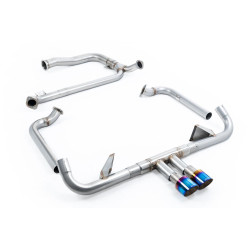 Milltek Full system with cat replacement pipe for Porsche Cayman 718 GTS 2.5T (non-GPF) 2016-2020 - Burnt titanium tips