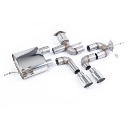 Milltek Cat-back exhaust valved for Alpine A110 A110S 1.8TCe (non-GPF) 2019+ - Twin polished tips