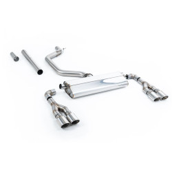 Milltek GPF-back exhaust (louder) for Seat Leon Cupra Leon Mk4 Hatch 300ps (GPF) 2021+ - Polished tips