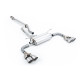 Milltek Secondary cat-back exhaust (quieter) for Toyota GR86 2.4 Litre (non-GPF) 2022+ - Quad brushed titanium tips