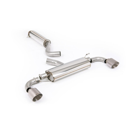 Výfukové systémy Milltek GPF-back exhaust resonated for Toyota Yaris Gen 2 2024+ - Brushed titanium tips | race-shop.cz