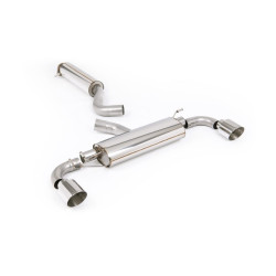 Milltek GPF-back exhaust resonated for Toyota Yaris Gen 2 2024+ - Polished tips