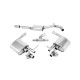 Výfukové systémy Milltek Cat-back exhaust resonated valved for Volkswagen Arteon 2.0TSI 280PS 4Motion (non-GPF, Semi) 2019-2021 | race-shop.cz